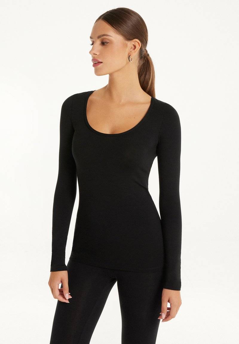 Tezenis Tezenis ROUND-NECK - Long sleeved top - nero Hotsell