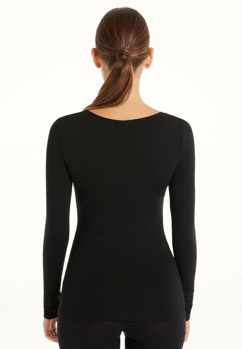Tezenis Tezenis ROUND-NECK - Long sleeved top - nero Hotsell