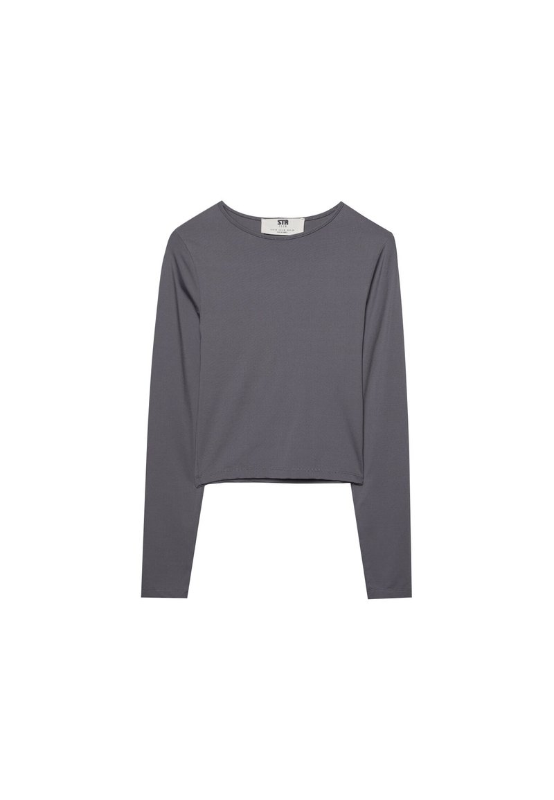 Stradivarius Stradivarius Long sleeved top - dark grey Fabrikverkauf
