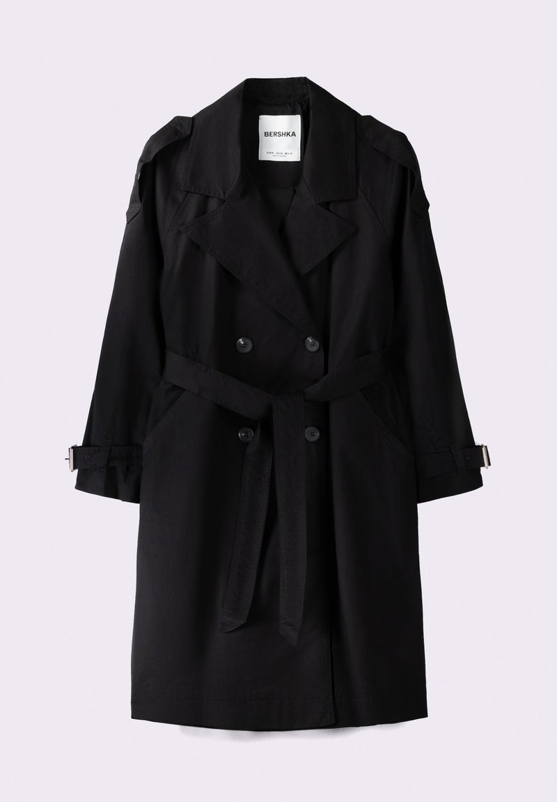 Bershka Bershka Trenchcoat - black Blitzverkäufe