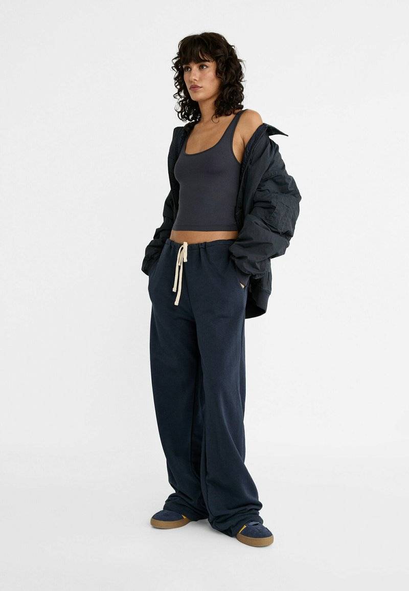 Stradivarius Stradivarius Top - dark blue Kostenloser Versand