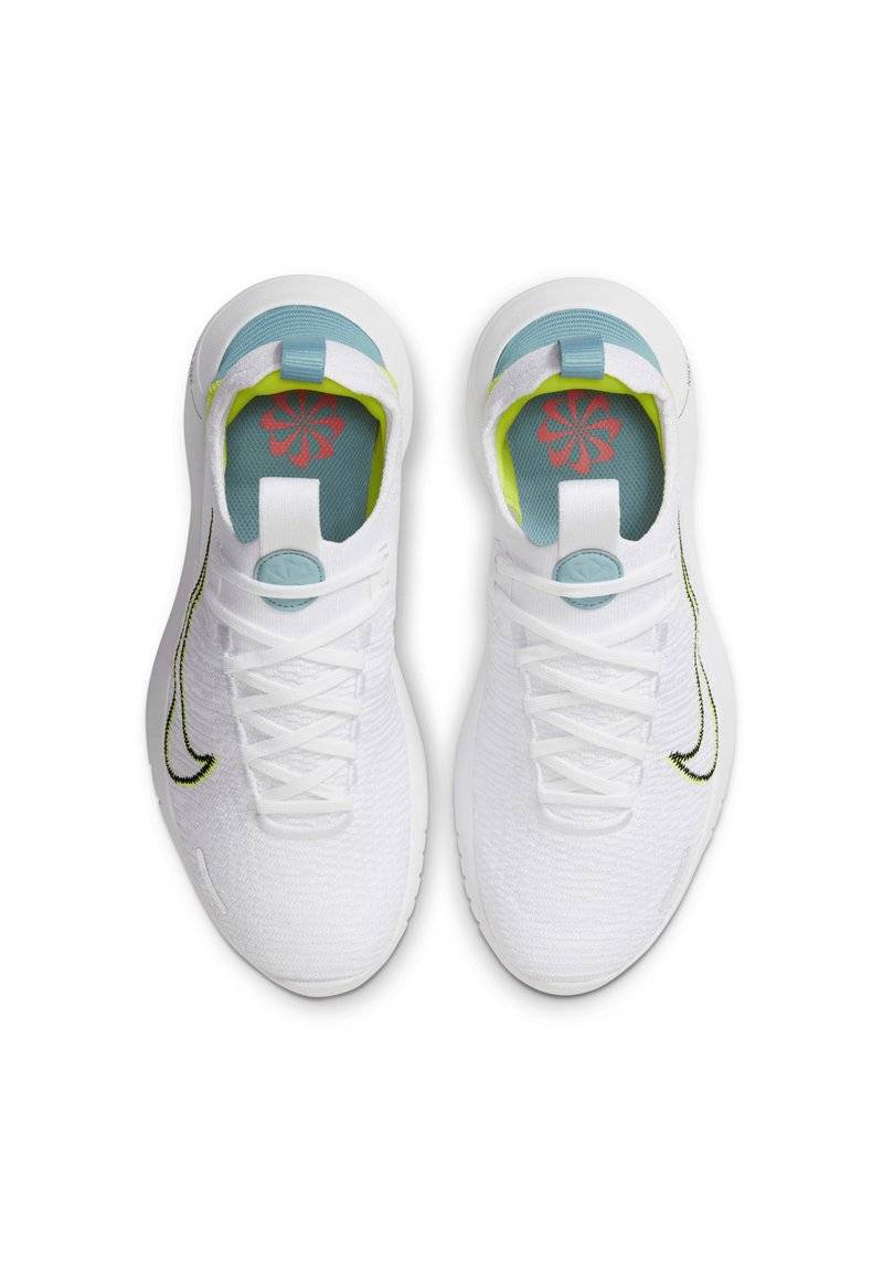 Nike Performance Nike Performance FREE RN FK NATURE - Minimalist running shoes - white denim turquoise cyber black Fabrik Onlineshop