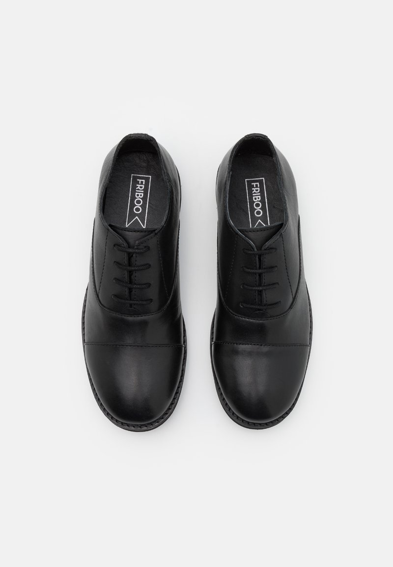 Friboo Friboo LEATHER - Lace-ups - black Super Sparpreis
