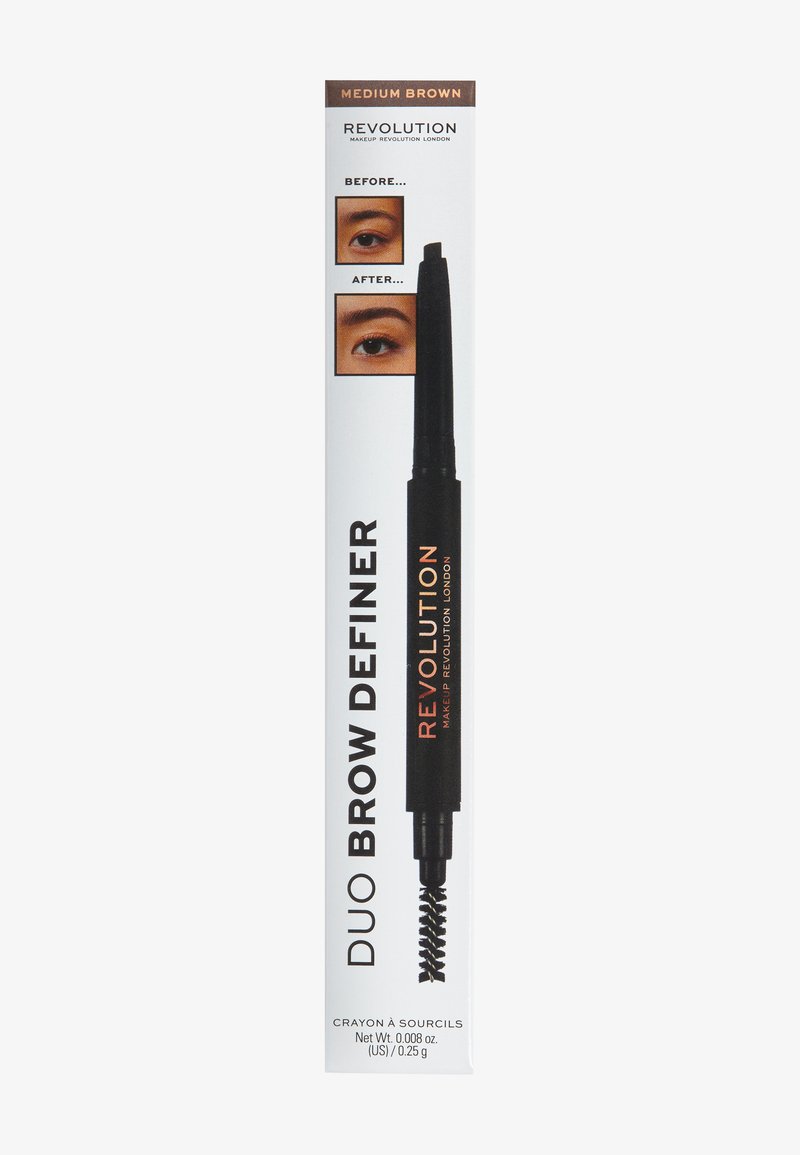 Makeup Revolution Makeup Revolution REVOLUTION DUO BROW DEFINER PENCIL - Eyebrow pencil - medium brown im Angebot