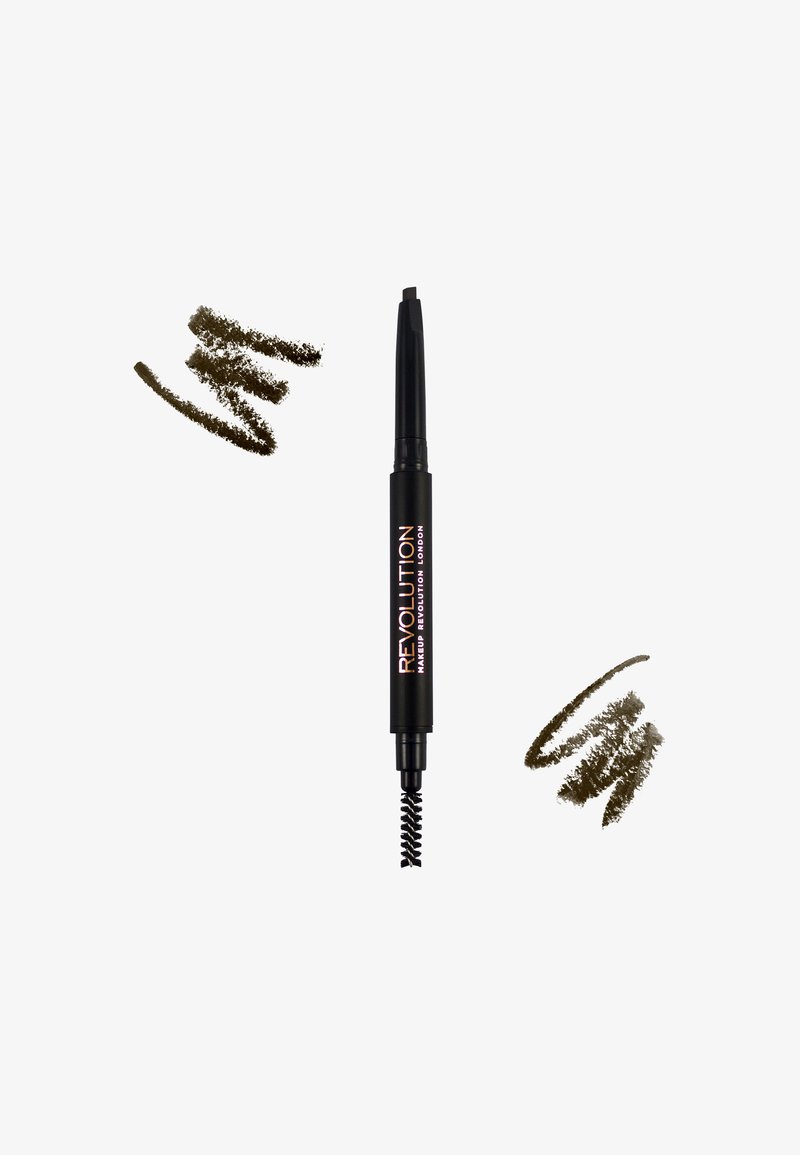 Makeup Revolution Makeup Revolution REVOLUTION DUO BROW DEFINER PENCIL - Eyebrow pencil - medium brown im Angebot
