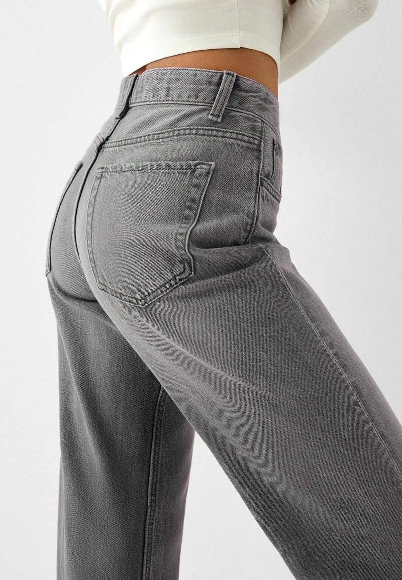 Bershka Bershka Flared Jeans - mottled dark grey Limitierter Zeitrabatt