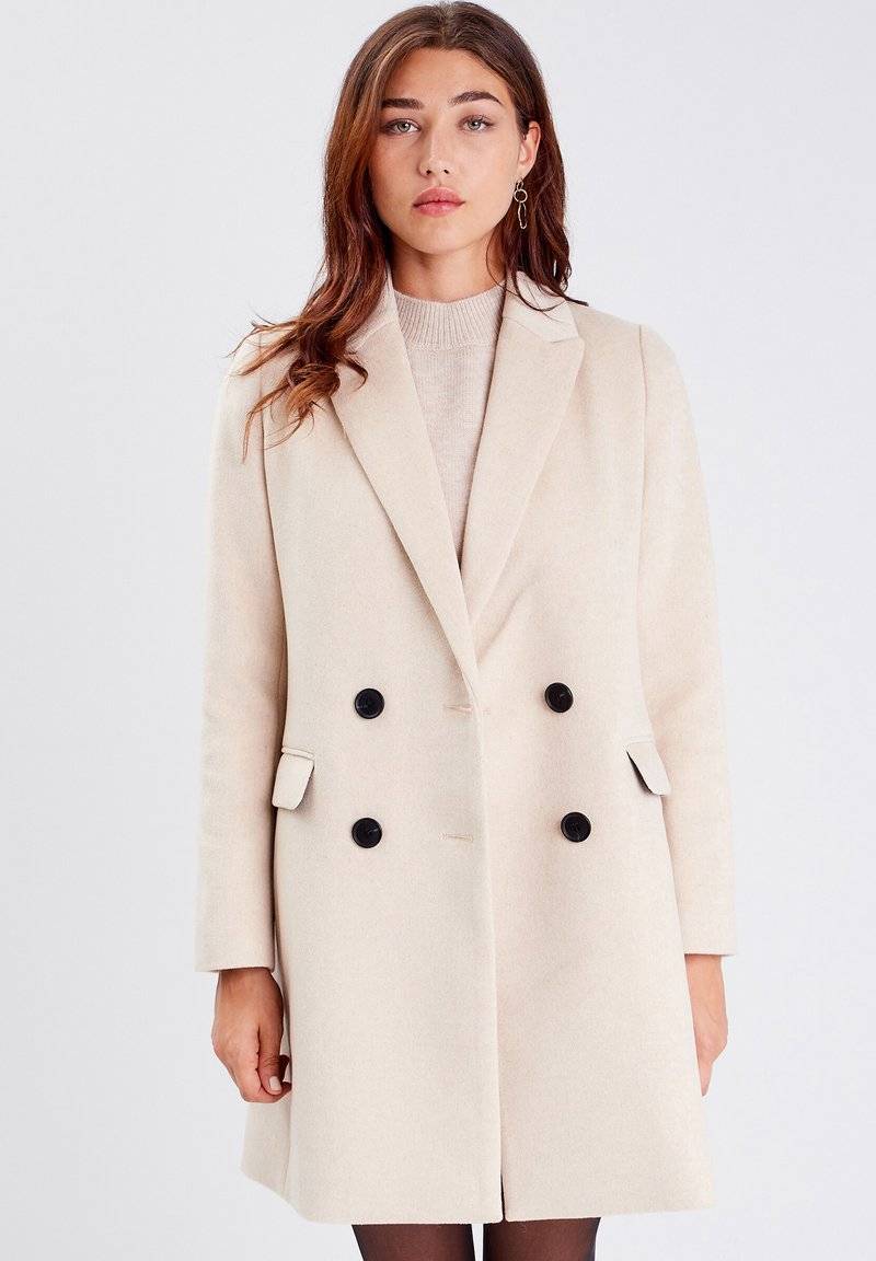 Cache Cache Cache Cache GERADER MIT KNÖPFEN - Classic coat - beige Sonderangebot