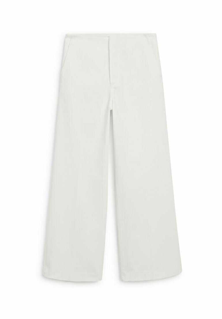 Massimo Dutti Massimo Dutti HIGH-WAIST FLARED - Trousers - white Günstig kaufen