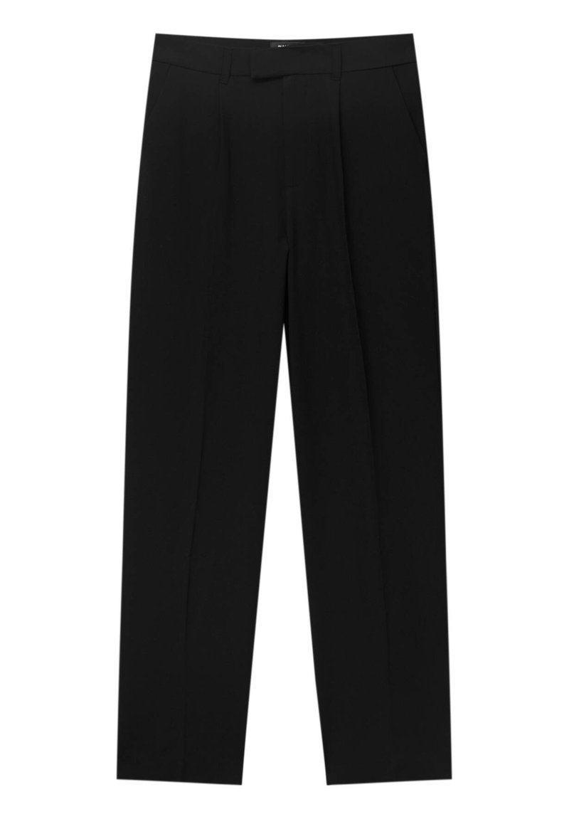 PULL&BEAR PULL&BEAR DARTED SMART - Trousers - black Großer Ausverkauf