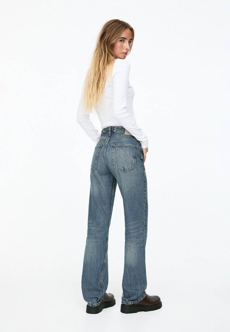 PULL&BEAR PULL&BEAR MID - Straight leg jeans - blue Flash Sale