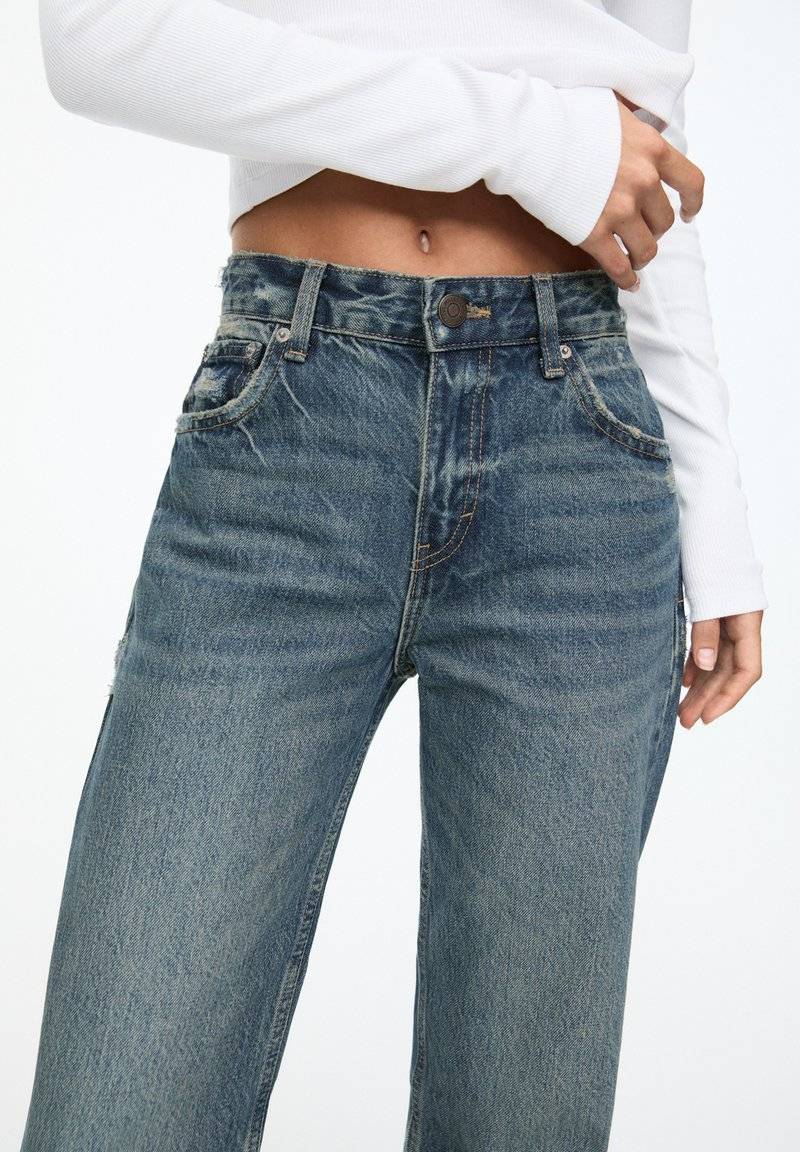 PULL&BEAR PULL&BEAR MID - Straight leg jeans - blue Flash Sale