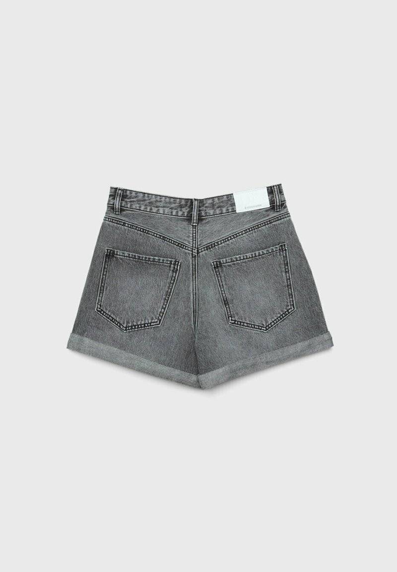 Stradivarius Stradivarius MOM - Denim shorts - grey denim Preisnachlass