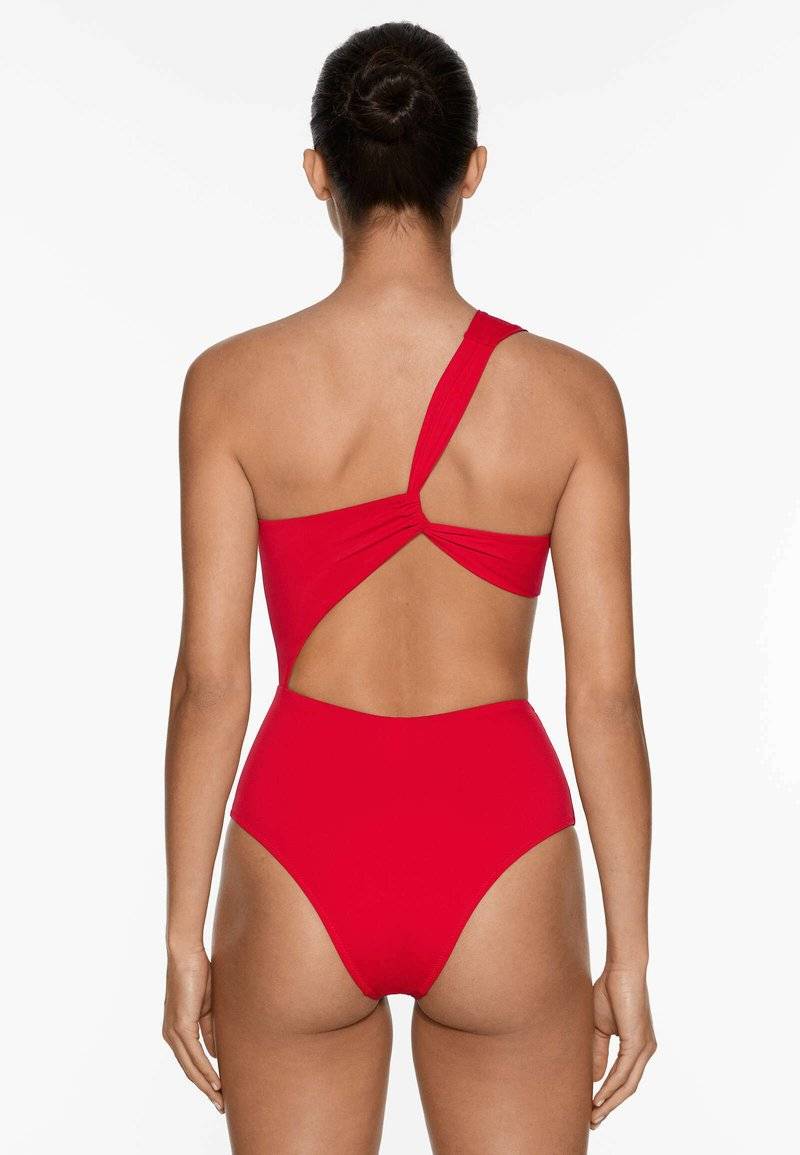 OYSHO OYSHO ASYMMETRIC - Swimsuit - red Osterangebot
