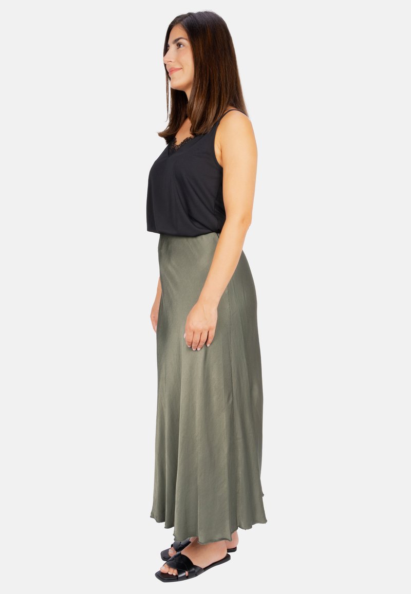 Seasons of April Seasons of April LILLY - Maxi skirt - khaki Jubiläumsangebot