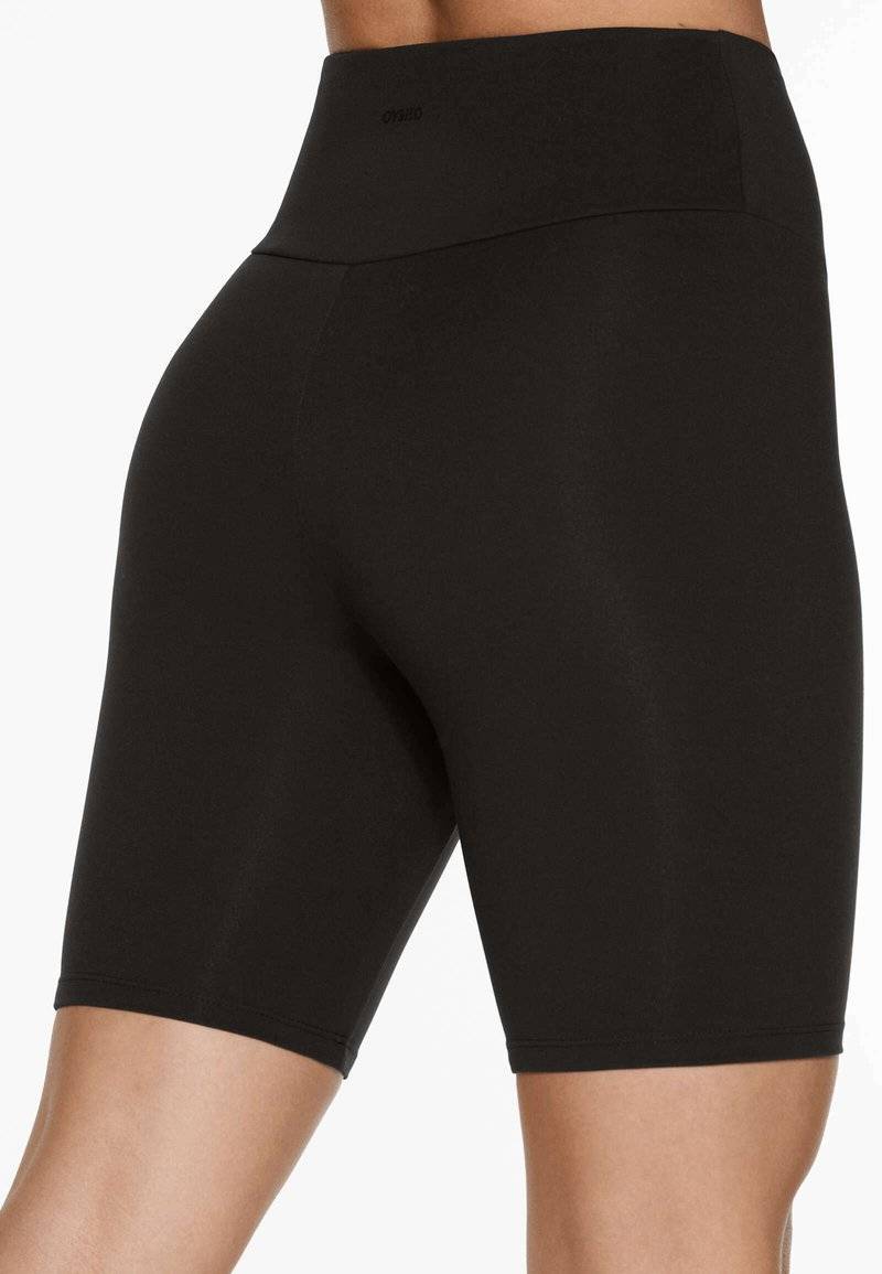 OYSHO OYSHO COMFORTLUX HIGH-RISE BIKER 20cm - Leggings - black Bis zu 50% Rabatt