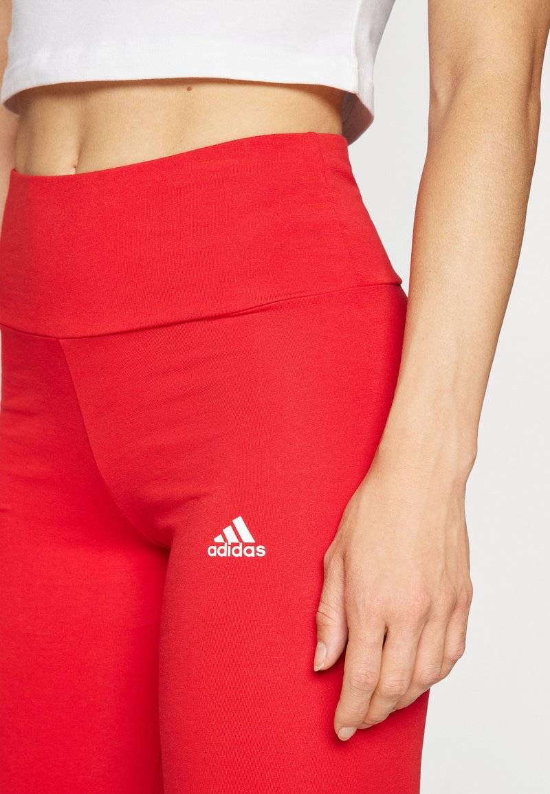 adidas Sportswear adidas Sportswear ESSENTIALS HIGH-WAISTED - Leggings - better scarlet Blitzverkäufe