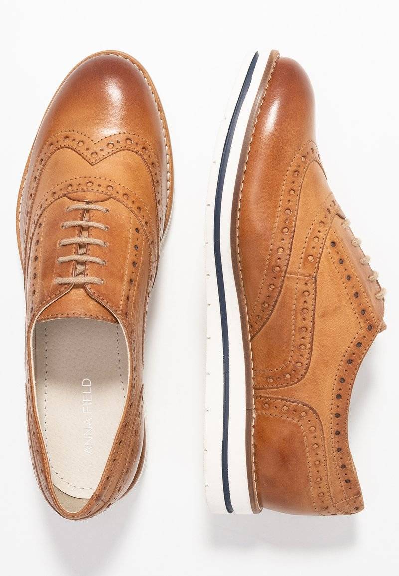 Anna Field Anna Field LEATHER - Casual lace-ups - cognac Nur für heute