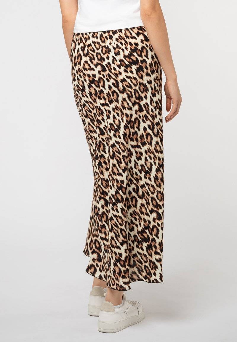 Sublevel Sublevel LEOPARDEN - Maxi skirt - middle brown Black Friday