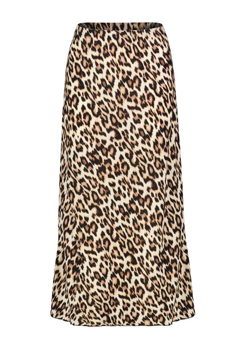 Sublevel Sublevel LEOPARDEN - Maxi skirt - middle brown Black Friday