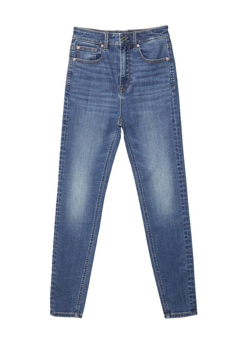 Stradivarius Stradivarius MIT SEHR HOHEM BUND - Jeans Skinny Fit - blue denim Osterangebot