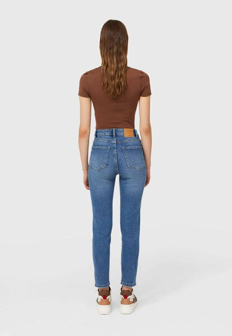 Stradivarius Stradivarius SLIM FIT - Slim fit jeans - dark blue Jubiläumsangebot