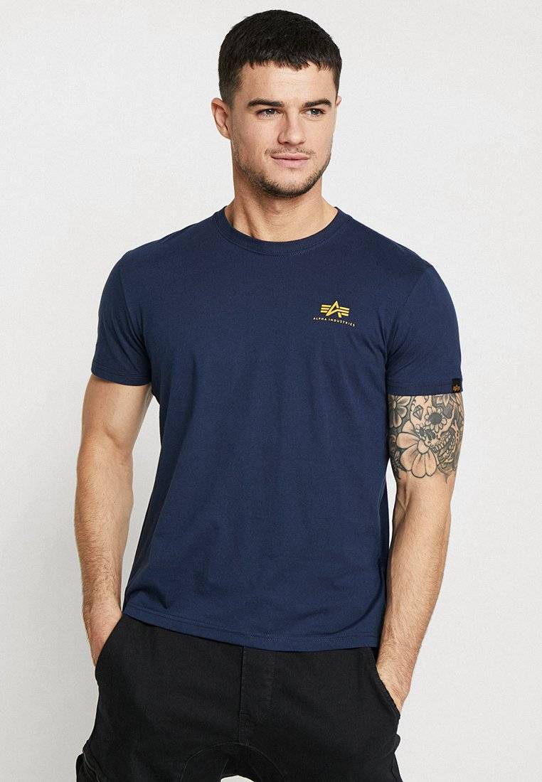 Alpha Industries Alpha Industries SMALL LOGO - Basic T-shirt - new navy Lagerräumung
