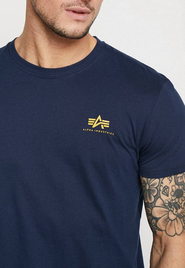 Alpha Industries Alpha Industries SMALL LOGO - Basic T-shirt - new navy Lagerräumung