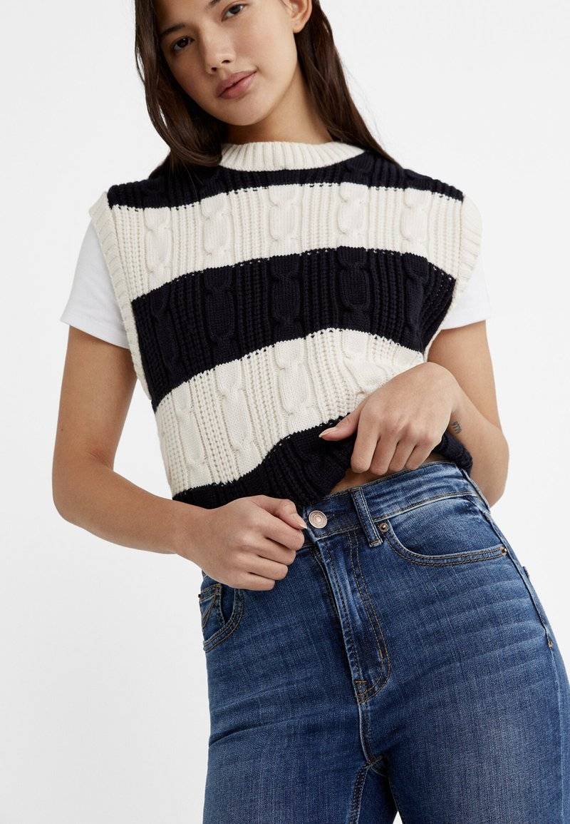 Stradivarius Stradivarius Jeans Skinny Fit - blue black denim Top Angebot