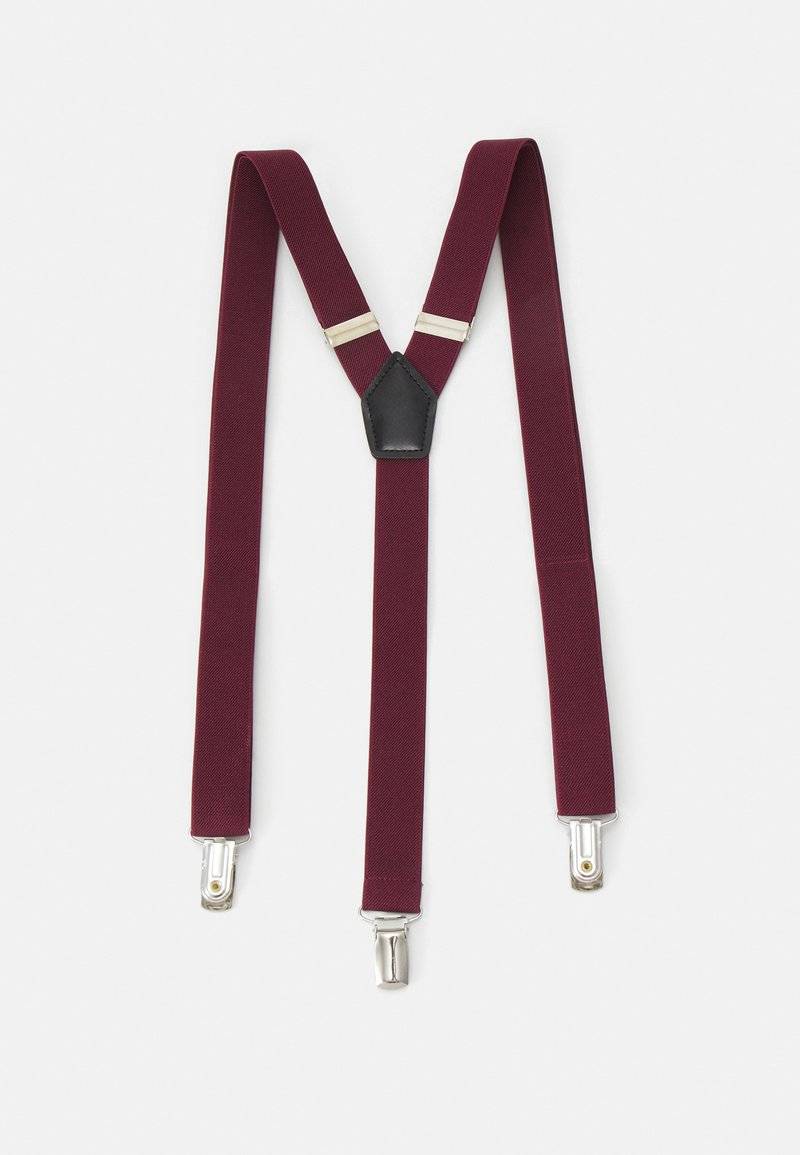 Pier One Pier One SUSPENDER/HOSENTRÄGER SET - Pocket square - bordeaux Online Outlet