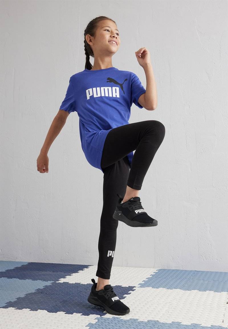 Puma Puma LOGO TEE UNISEX - Print T-shirt - lapis lazuli Räumungsverkauf