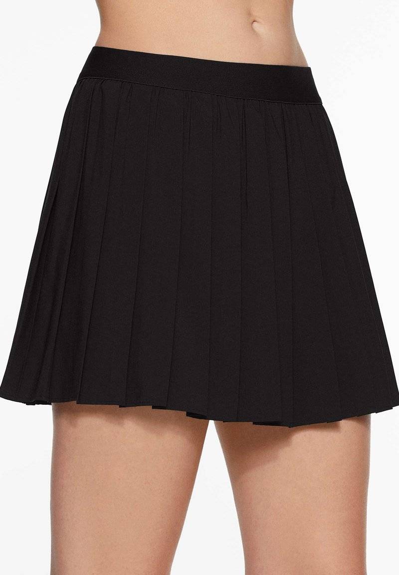 OYSHO OYSHO PLEATED COMPRESSIVE - Sports skirt - black Kauf eins, bekomm eins gratis