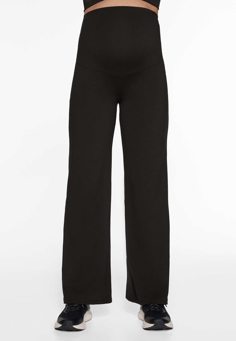 OYSHO OYSHO COMFORTLUX MATERNITY STRAIGHT-LEG - Trousers - black Letzte 2 Tage