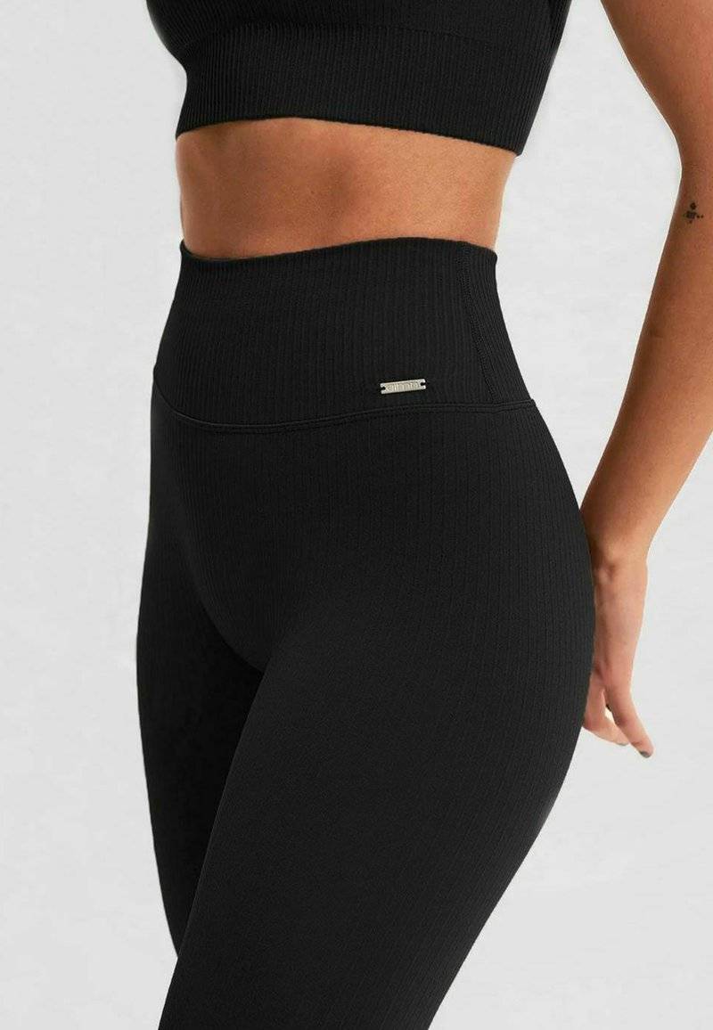 aim’n® aim’n® RIBBED SEAMLESS - Leggings - black Bis zu 65% Rabatt