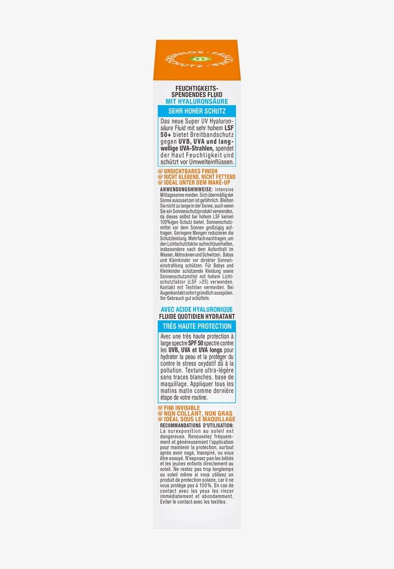 Garnier Garnier SUNSCREEN FLUID WITH SPF 50+ - Sun protection Begrenzt auf 3 Tage