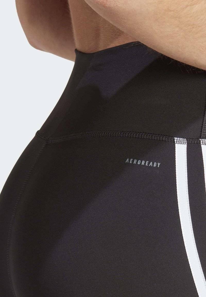 adidas Performance adidas Performance ESSENTIALS 3-STRIPES HIGH-WAISTED 7/8 - Leggings - black Rabatt