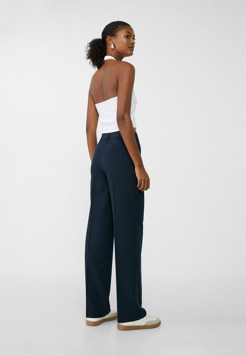 Stradivarius Stradivarius Trousers - dark blue Bestseller