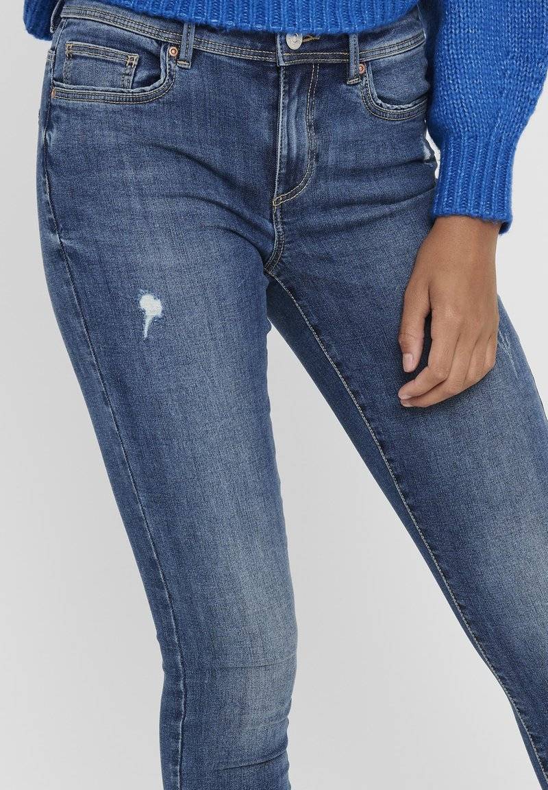 ONLY ONLY ONLWAUW LIFE MID - Jeans Skinny Fit - medium blue denim Nur für heute