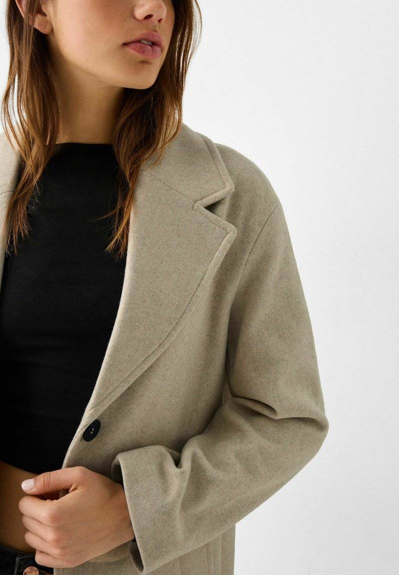 Bershka Bershka SOFT - Classic coat - white Tiefpreis