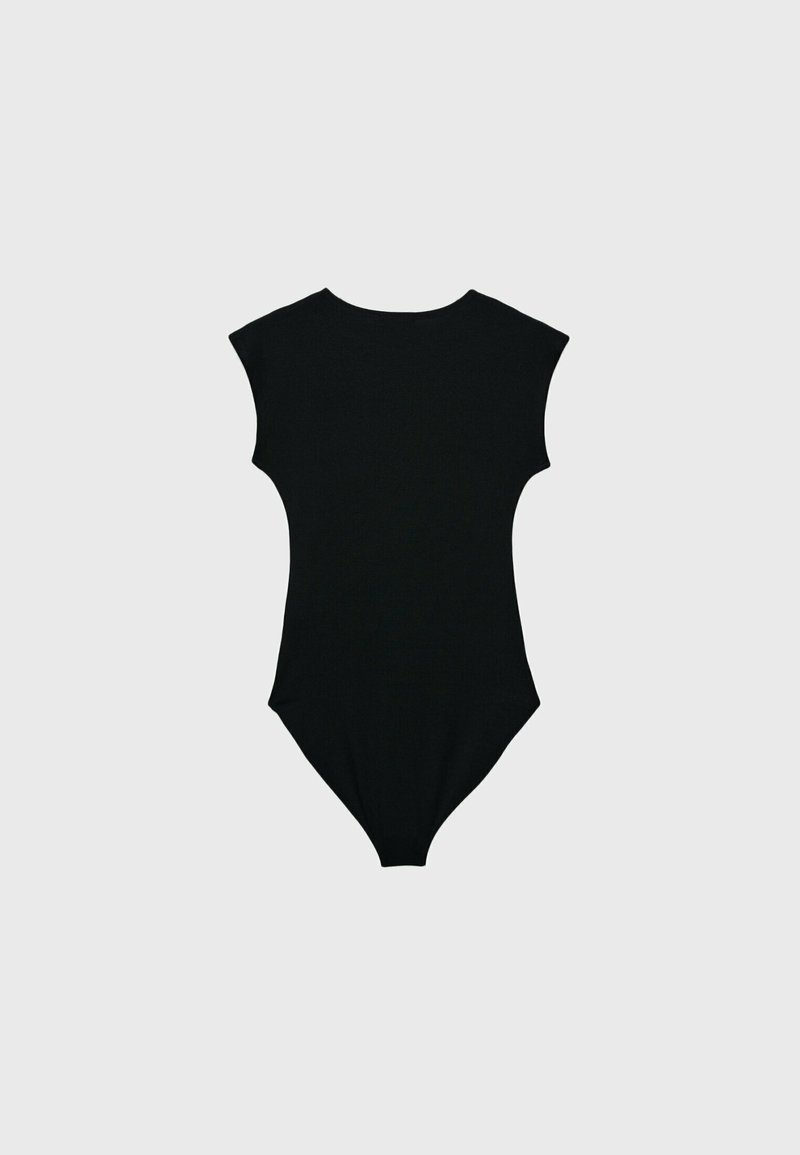 Stradivarius Stradivarius MINI SLEEVE - Print T-shirt - black Super Sparpreis