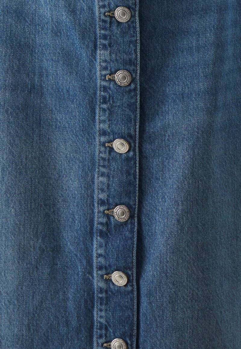 ONLY ONLY ONLCECE MIDI BUTTON SKIRT - A-line skirt - medium blue denim Bis zu 60% Rabatt