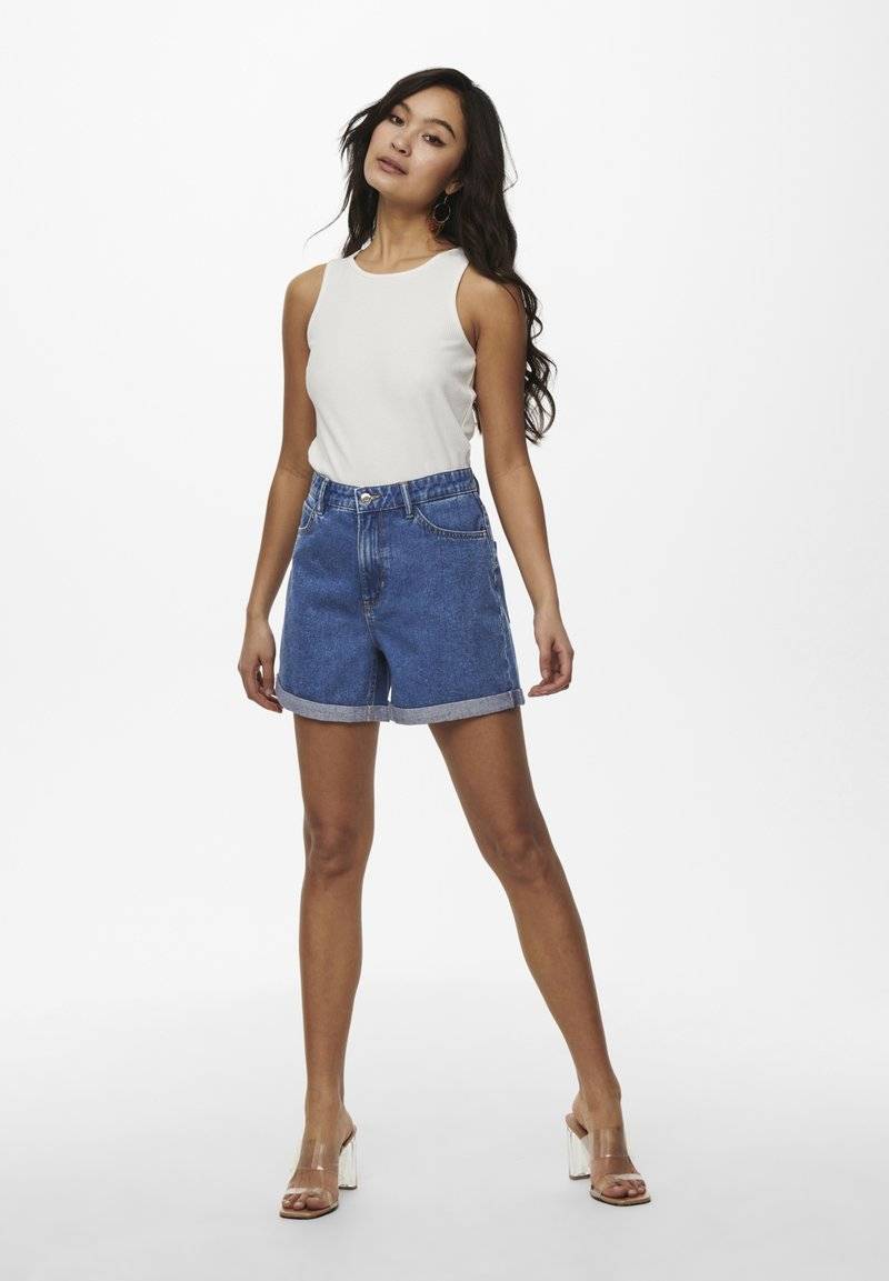 ONLY ONLY LIFE - Denim shorts - medium blue denim Nur für heute