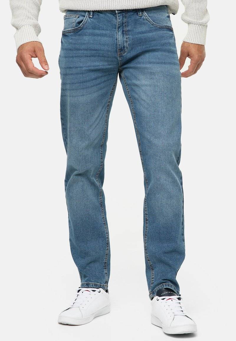INDICODE JEANS INDICODE JEANS INSANTINO - Straight leg jeans - medium dark cloud Sonderangebot der Fabrik