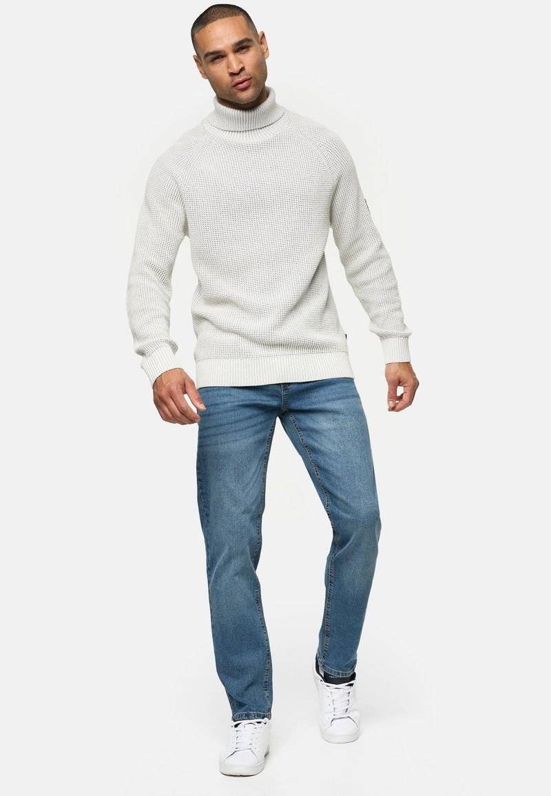 INDICODE JEANS INDICODE JEANS INSANTINO - Straight leg jeans - medium dark cloud Sonderangebot der Fabrik