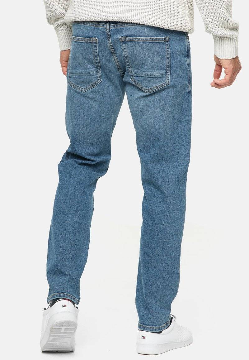 INDICODE JEANS INDICODE JEANS INSANTINO - Straight leg jeans - medium dark cloud Sonderangebot der Fabrik