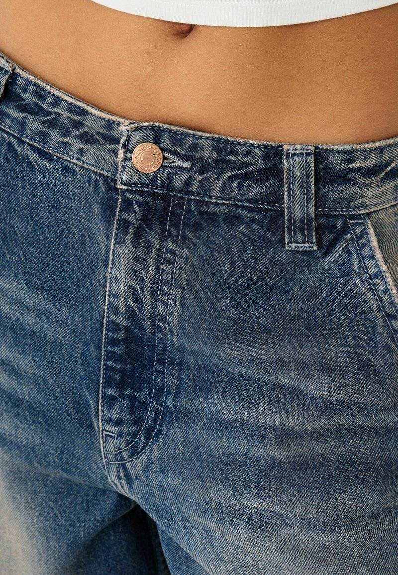 Bershka Bershka Relaxed fit jeans - dark blue Vierteljährliche Förderung