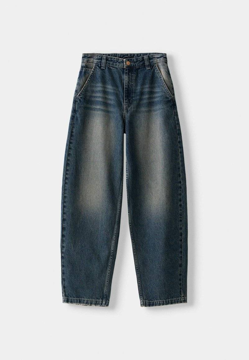 Bershka Bershka Relaxed fit jeans - dark blue Vierteljährliche Förderung