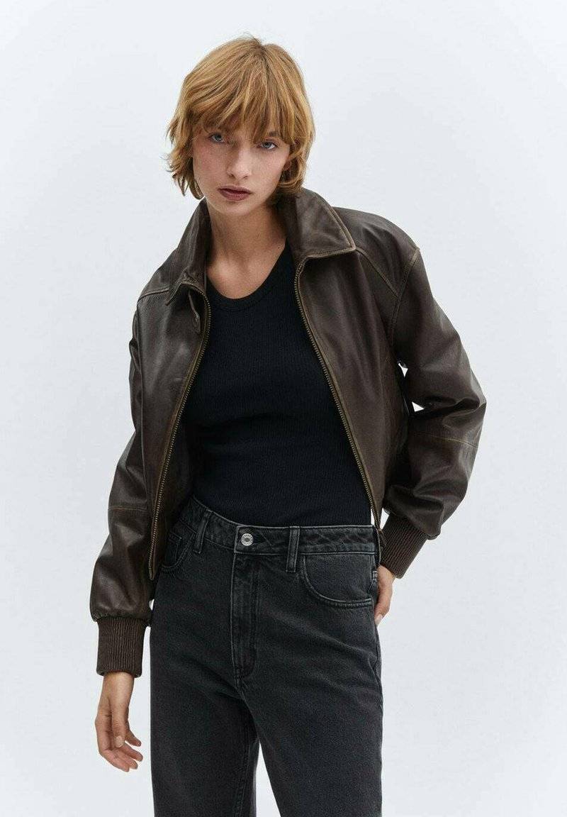 Mango Mango Straight leg jeans - black denim Discount Store für neue Produkte