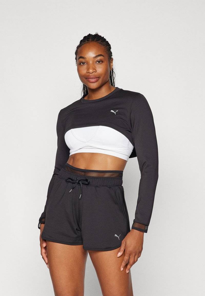 Puma Puma PAMELA REIF CROPPED - Long sleeved top - black Online Shopping