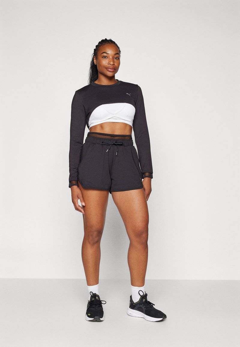 Puma Puma PAMELA REIF CROPPED - Long sleeved top - black Online Shopping