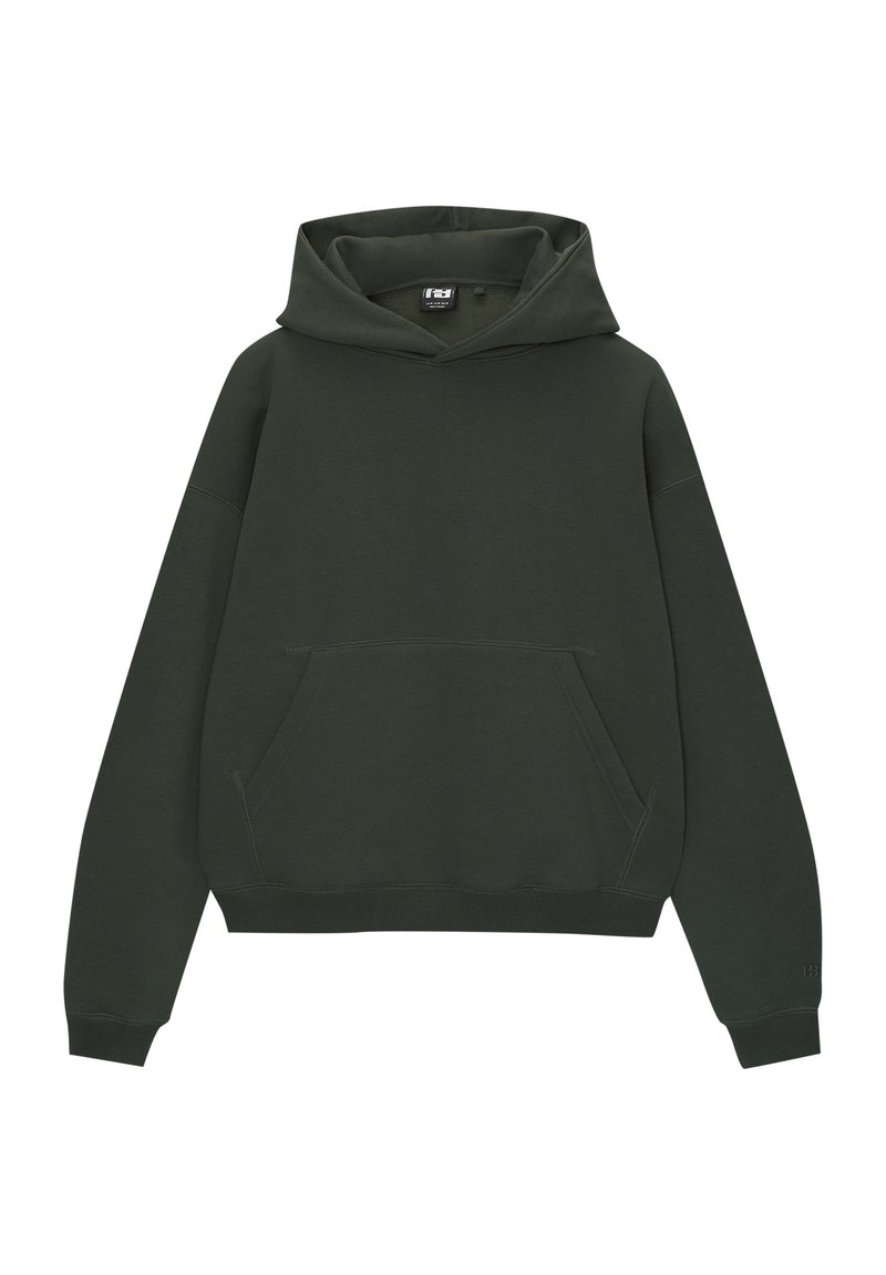PULL&BEAR PULL&BEAR BOXY - Hoodie - dark green Räumungsverkauf